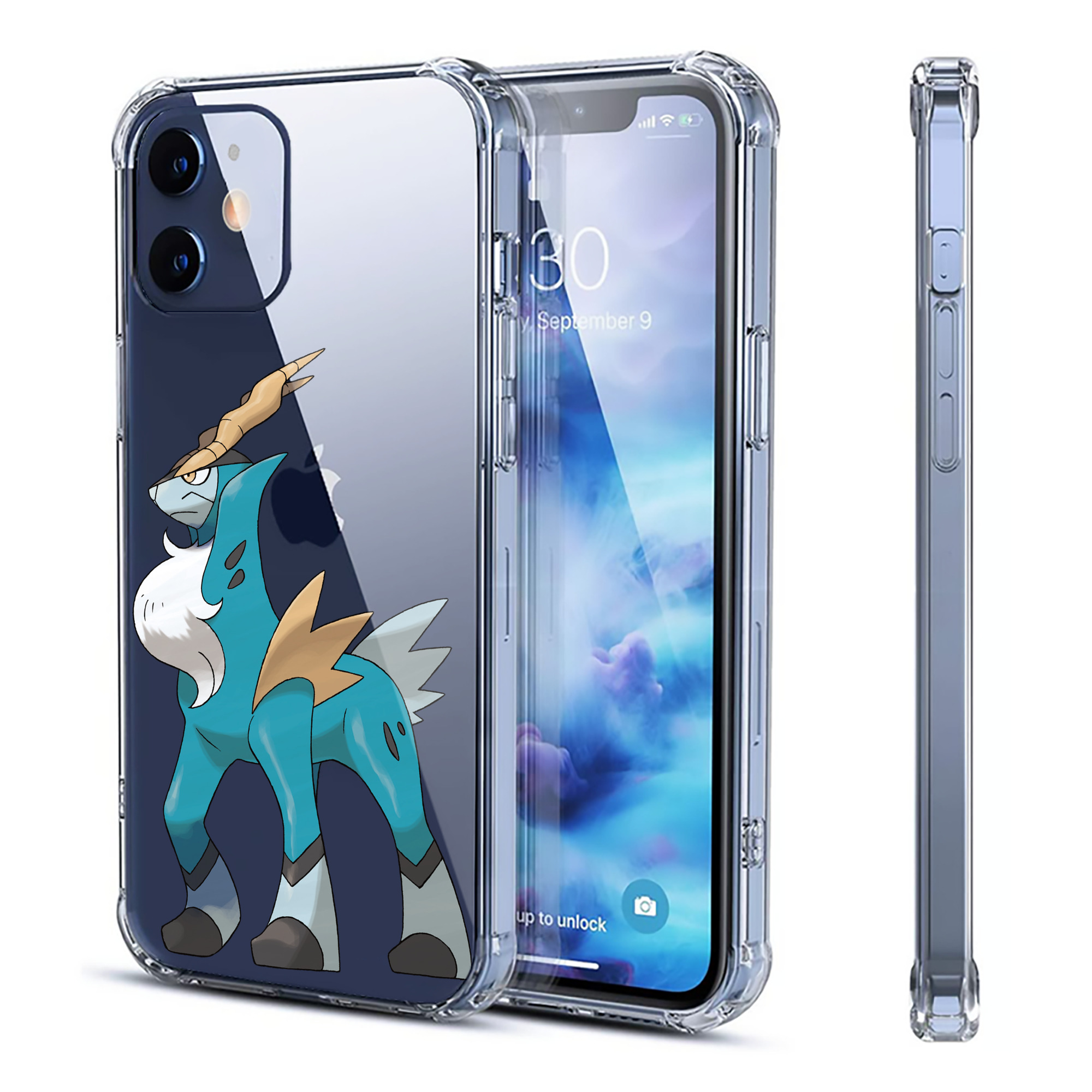 （画像用） ポケットモンスター Pokémon 【iPhone 12シリーズ対応】透明スマホケース（クリアソフトケース）